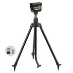 Melnor 65178AMZ MiniMax Turbo Oscillating Sprinkler on Tripod, 4000 sq. ft., 4-Way Adjustable, Quick Connect Bundle, Black, Yellow