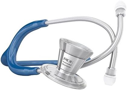 MDF ProCardial Core Leichte Titan Kardiologie Zweikopf-Stethoskop - mit Brustst¸ck und Kopfteil aus Titan - Kˆnigsblau (MDF797T-10)
