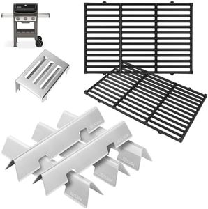 GS4 Spirit 2 Grill Parts for Weber GS4 Spirit II 300 SER E310 E320 S310 Accessories for Weber Grill Replacement Parts 7636 67046 3400302 Flavorizer Bars, 67060 Heat Deflector & 7856 7860 7638 Grates