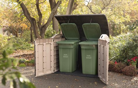 Keter Outdoor Garden Storage Shed – Beige/Brown, 177x113x134cm