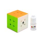 Cubelelo Drift Warrior 3x3 & Premium Cube Lubricant Combo | Speed Cube Set for Fast, Smooth, Professional Solving | Ultimate Kit for All Your Speedcubing Needs Multicolor for Kids, Adults All Ages