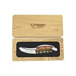 Laguiole En Aubrac Sommelier Waiter's Corkscrew, Thuja Wood Handle, Wine Opener With Foil Cutter & Bottle Opener