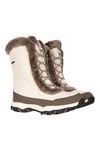 Mountain Warehouse Ohio Womens Snow Boots - Snow Proof Ladies Shoes Beige Womens Shoe Size 8 US