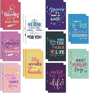Zonon 20 Pieces Nurse Notebooks, Mini Journal Notebooks Small Pocket Nurse Notepads, Nursing Gifts Office Supplies, Presents for Nurses Appreciate, Graduation, Retirement, Medical Students, 10 Styles