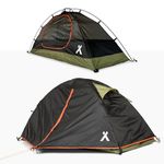 Bear Grylls 1 Person Hiking & Backpacking Tent - 3 Season Ultralight, Waterproof Tent for Camping with Rain Fly and Footprint - Black