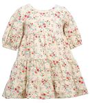 Bonnie Jean Girls Smocked Dresses, Tiered Floral, 6X-Large