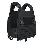 IDOGEAR SPORTS IDOGEAR Combat Sport Vest for Hunting Training Airsoft Outdoor Sports, Black, Medium-Large