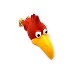 Foodie Puppies Dog Squeaky Chew Latex Rubber Toy - (Red Rooster Hen) | for Small Dogs & Puppies | Durable, Soft, Animal Design, Fetch & Chew Safe Play Toy | Reduce Separation Anxiety (Size: 21.5cm)