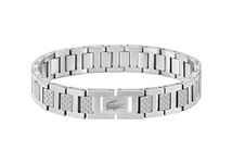 Lacoste Men's METROPOLE Collection Link Bracelet Embellished with petit piqué pattern - 2040117