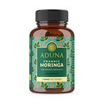 Aduna Pure Moringa Capsules 1500mg | 180 Vegan Moringa Capsules | Certified Organic | High Strength Nutrient Rich Moringa Supplement for Breastfeeding