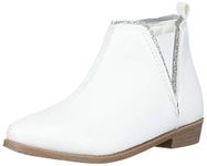 Carter's Girl's Osaka Ankle Boot, White, 8 UK Child