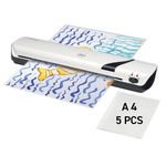 GBC Inspire+/Rexel Style A3 Laminator, Laminating Machine with Starter Pack of Pouches, 4 Minute Warm Up Time, White (2104512)