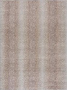 Hauteloom Pointblank Modern Animal Print Area Rug for Living Room, Bedroom - Bohemain Leopard Print Carpet - Contemporary Antelope Print Rug - Gray, Brown, Beige - 11'10" x 15'