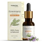 myUpchar Ayurveda Organic Rosemary Oil Essential Oil for Hair Growth, Skin Care, Aromatherapy - 100% Pure Essential Oil - 15ml