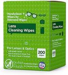 HandyClean Pre-Moistened Lens Cleaning Wipes, Eyeglass Wipes, Screen Wipes, Case of 8 Boxes - 200 ct of 6 x 5 inches Individually Packed Lens Cleaner Wipes