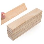 COHEALI 12pcs Rectangular Sylvestris Pine Plank Wooden Rectangle Wood Pieces for Crafts Wood Craft Rectangle Wood Boards for Crafts Bulk Wood Chips Wood Boards for Shelves Wood Block