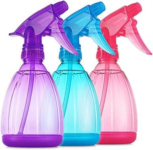 DilaBee Spray Bottles (12 Oz) Water Spray Bottle for Hair, Plants, Cleaning Solutions, Cooking, BBQ, Squirt Bottle for Cats - Empty Spray Bottles - BPA-Free - Multicolor (Pink, Blue, Purple, 3-Pack)