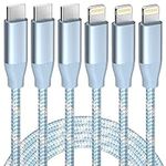 USB C to Lightning Cable 3 Pack 6FT