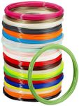 Creative Multicolored Printing PLA Filament for 3D Pen (1.75 mm Thickness, 5 m Each) - Set of 10