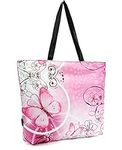 icolor Pink Butterfly Gym Bag Tote 