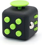 Appash Fidget Cube Stress Anxiety Pressure Relieving Toy Great for Adults and Children[Gift Idea][Relaxing Toy][Stress Reliever][Soft Material] (Black & Green)