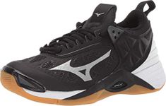 Mizuno Women's Wave Momentum Indoor Court Shoe, Blacksilver, 9 UK