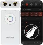 MOOER Prime P1 Intelligent Lvory White Guitar & Bass Multi Effects Processor Rechargeable, Bluetooth, Wireless, Portable Guitar Jamming, Practice Tool