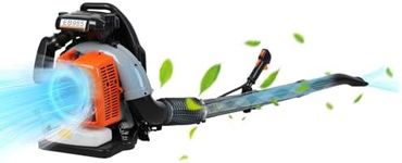 Leaf Blower, 65CC 2-Stroke Backpack Leaf Blowers Gas Powered 700CFM 200MPH High-Velocity Snow Blower with 1.7L Fuel Tank Lightweight Powerful Air Blower for Lawn Yard 3HP Engine EB985