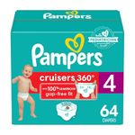 Pampers Cruisers 360 Diapers Size 4 64 Count