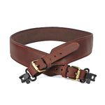 Tourbn Genuine Leather Rifle Sling Padded Shotgun Air Gun Strap for Hunting Shooting