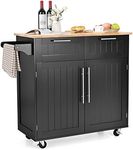 Giantex Kitchen Island Cart with Si