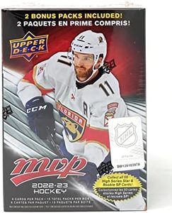 NHL Upper Deck 2022-23 MVP Hockey Trading Card BLASTER Box [15 Packs, Blaster-Exclusive Gold Script Parallels]