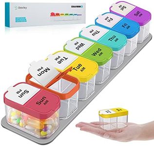 Extra Large Pill Organizer 7 Day XL Daily 2 Times a Day Pill Box 7 Day Am Pm Pill Case Jumbo Pill Container for Supplements Big Pill Holder Twice A Day Oversized Daily Medicine Organizer for Vitamins