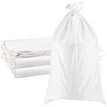 TAICHEUT 120 Pack 14 x 24 Inch Woven Empty Sandbag, White Polypropylene Sand Bags Empty Sand Bag for Construction, Transportation and Flooding
