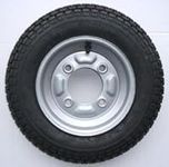 leisure MART 3.50 x 8 inch trailer wheel and tyre with 4 ply tyre and 115mm PCD. To fit these trailers only Erde 102 and Maypole MP6810 Pt no. LMX777 PLEASE DO NOT BUY UNTIL YOU HAVE CHECKED YOUR PCD