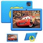 HotLight Kids Tablet 10 inch Tablet with 6(2+4) GB RAM+64GB ROM+128GB SD Expansion, Android 13 Quad-Core Processor, 1280 * 800 IPS, with Parental Control, 5000mAh Battery, Shockproof Case (Blue)