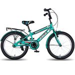 Vaux Excel Cycle for Kids 20 inch with Steel Frame, Cycle for Kids 5-8 Years Age with,V-Brakes, Alloy Rims, Cycle for Boys & Girls with Height 3ft 6inch+ (Green)