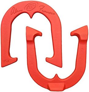 Alan Francis Signature Professional Pitching Horseshoes- Made in The USA (Red- Single Pair (2 Shoes))