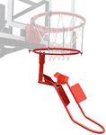 KATOP Basketball Return Attachment for Hoop, Heavy Duty Durable Steel Basketball Return System, 180 Degrees Rotatable Basketball Shot Returner for 18" Rim Indoor and Outdoor 【Product Patents】