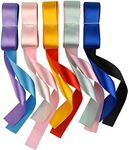 KUUQA 10 Pack Satin Ribbon Double Faced Ribbon Bundle Assorted Ribbon for Christmas Thanksgiving Gift Decoration Craft Wrapping Floristry 25mm X 4 m
