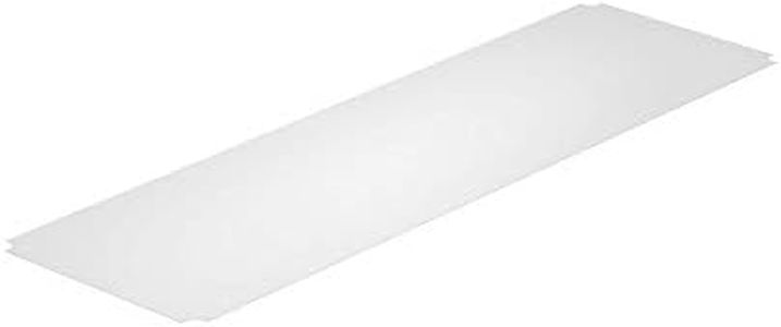 Thirteen Chefs Industrial Shelf Liners 60 x 18 Inch, 5 Pack Set for Wired Shelving Racks, Clear Polypropylene