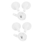 MAGICLULU 6 pcs Drainage Head The outdoor unit Rubber stopper washing machine pan dehumidifier adapter Hose Connector Elbow for AC Unit window unit air conditioner pvc abs