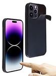 MONCABILE Case That Sticks to Anything Zero Gravity Phone Case for iPhone 14 Pro Sticky Pluto Nano Suction Adhesive Black AntiGravity Case (ip14pro)