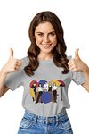 Broke Memers I'll be There for You Half Sleeve Friends Meme Print Unisex Regular Fit T-Shirt for Men and Women (M, Grey)