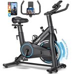 Exercise Bike Indoor Cycling, Spin Bike Exercise Equipment for Home Use with Digital Display & Tablet Holder Fitness Workout Cardio Training Machine,with Upgraded Seat Cushion, 350lbs Weight Capacity