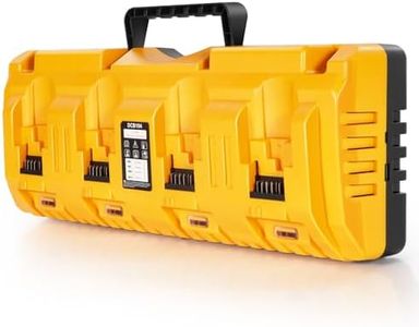 DCB104 Replacement for Dewalt Battery Charger Station, 4 Port Fast Rapid Charging Station with USB and Type-C Ports, Compatible with Dewalt All 12V 20V Max Lithium Battery