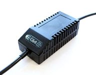 C64 PSU Modern Black UK - Replacement Commodore 64 Power Supply, UK Plug