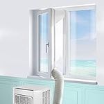 Air Conditioner Window Seal, Machine-YA Window Seal for Portable Air Conditioner and Tumble Dryer, Works with Every Mobile Air-Conditioning Unit, Air Exchange Guards with Zip and Hook Tape (300CM)