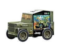 Eurographics 8551-5598 Military Jeep Tin Puzzle, Various, 33 x 48 cm