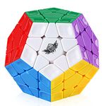 D-FantiX Cyclone Boys 3x3 Megaminx Stickerless Speed Cube Dodecahedron Cube Puzzle Toy